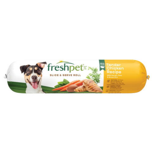 Freshpet Slice & Serve Roll Tender Chicken Recipe Dog Food