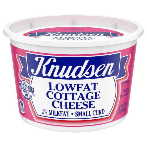 Knudsen Cottage Cheese, Low Fat, 2% Milkfat, Small Curd