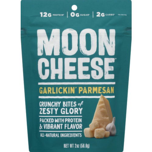 Moon Cheese Cheese Snack, Garlickin' Parmesan