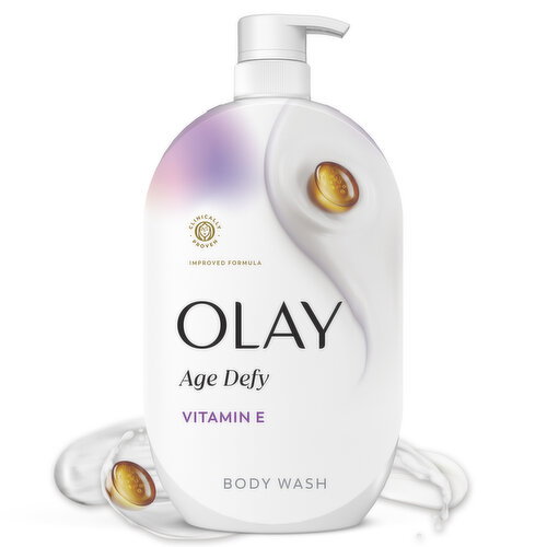 Olay Olay Ultra Moisture Age Defy Body Wash with Vitamin E, Vitamin B3 and Hyaluronic Blend, 35oz Image 1 of 6