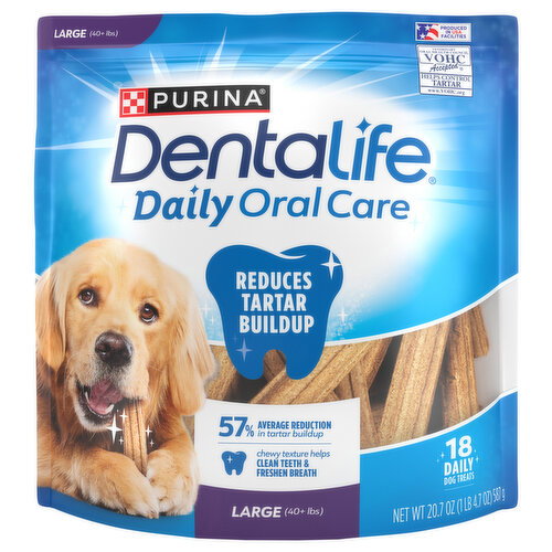 DentaLife Large (40+ Lbs) Daily Oral Care Tasty Chicken Flavor Dog Treats Image 1 of 5
