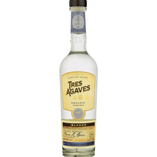 Tres Agaves Tequila, Organic, Blanco