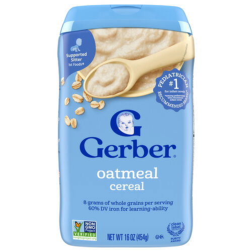 Gerber Supported Sitter 1st Foods Oatmeal Cereal Image 1 of 6