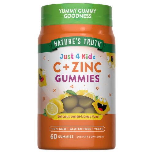 Nature's Truth Just 4 Kidz Vitamin C plus Zinc Gummies