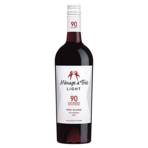 Menage a Trois Light Red Blend California Wine
