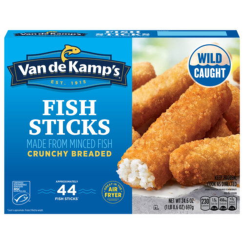 Van de Kamp's Wild Caught Crunchy Breaded Fish Sticks