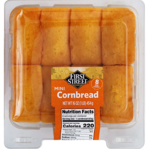 First Street Cornbread, Mini Loaves