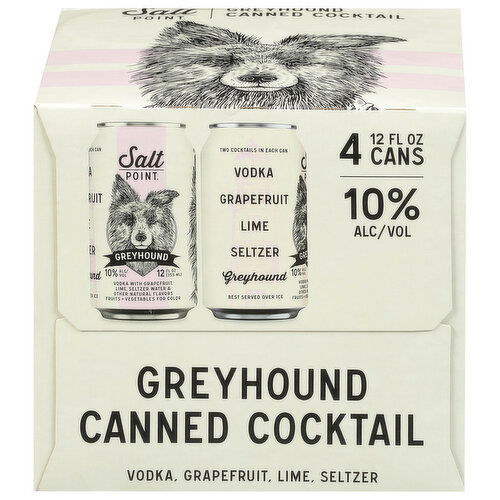Salt Point Cocktail, Greyhound, Canned