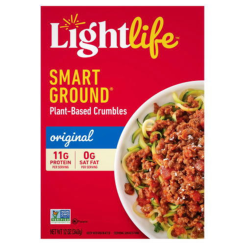 Lightlife Crumbles, Plant-Based, Original