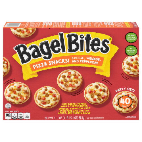 Bagel Bites Cheese, Sausage, and Pepperoni Pizza Snacks