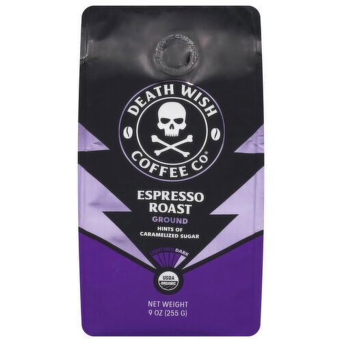 Death Wish Coffee Co Coffee, Ground, Espresso Roast