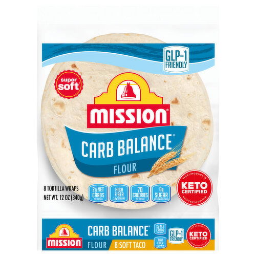 Mission Super Soft Soft Taco Flour Tortilla Wraps