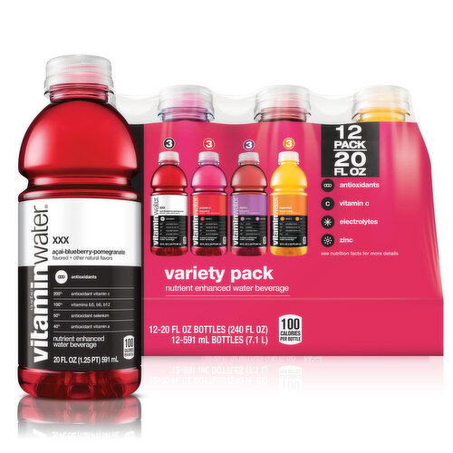 vitaminwater Variety Pack Nutrient Enhanced Water W/ Vitamins