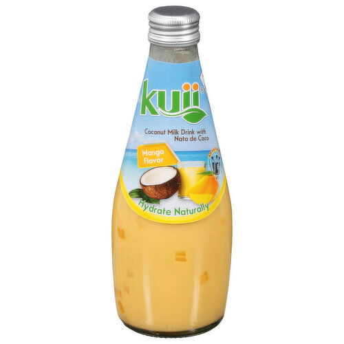 Kuii Coconut Milk Drink, with Nata de Coco, Mango Flavor