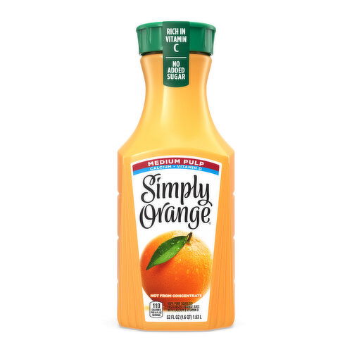 Simply  Orange Medium Pulp Orange Juice With Calcium And Vitamin D