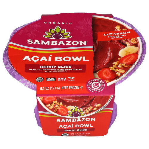 Sambazon Organic Berry Bliss Acai Bowls