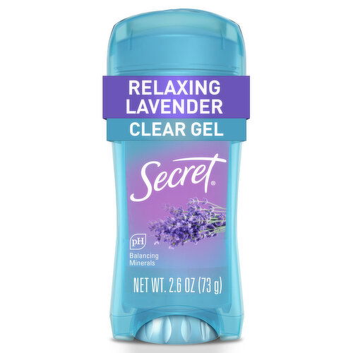 Secret Fresh Clear Gel Deodorant for Women Clear Gel, Lavender, Pack of 2