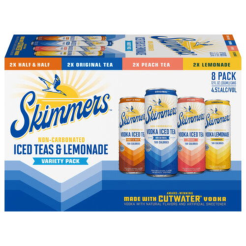 Skimmers Non-Carbonated Assorted Iced Teas & Lemonade Variety Pack
