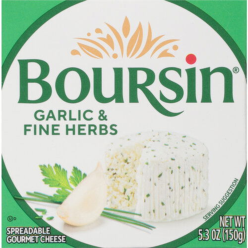 Boursin Garlic & Fine Herbs Gourmet Cheese