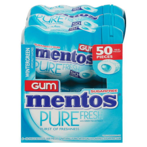 Mentos Gum, Sugarfree, Wintergreen