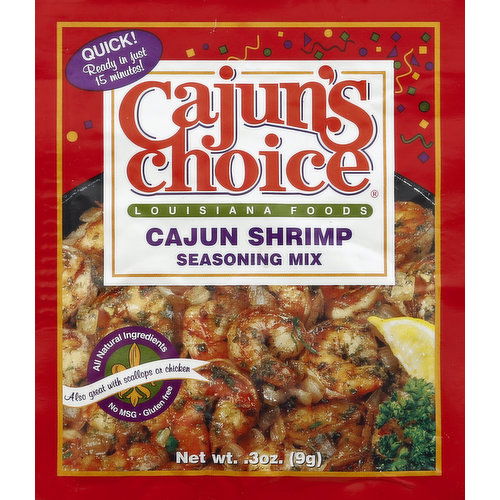 Cajun's Choice Seasoning Mix, Cajun Shrimp