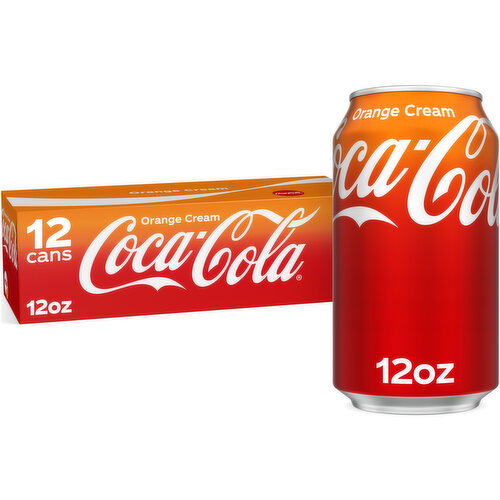 Coca-Cola Orange Cream Soda Cans Image 1 of 11
