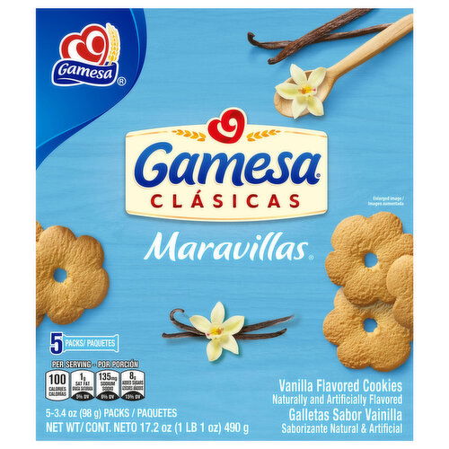 Gamesa Cookies, Vanilla Flavored