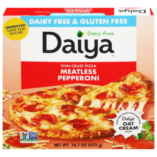 Daiya Dairy Free & Gluten Free Thin Crust Meatless Pepperoni Pizza