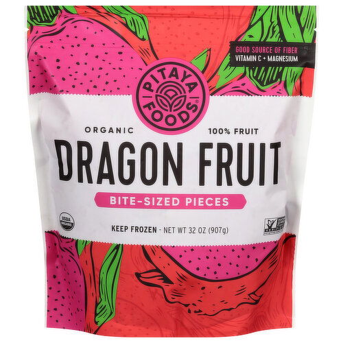 Pitaya Foods Dragon Fruit, Bite-Sized Pieces, Organic