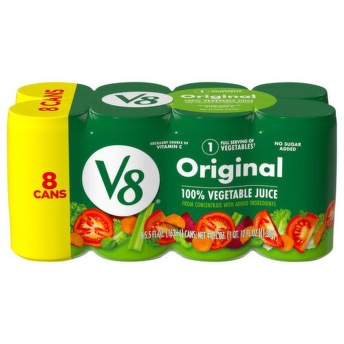 V8 100% Vegetable Juice, Original