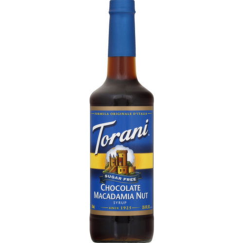 Torani Syrup, Sugar Free, Chocolate Macadamia Nut