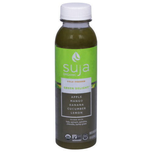 Suja Organic Fruit & Vegetable Juice Smoothie, Green Delight, Cold-Pressed