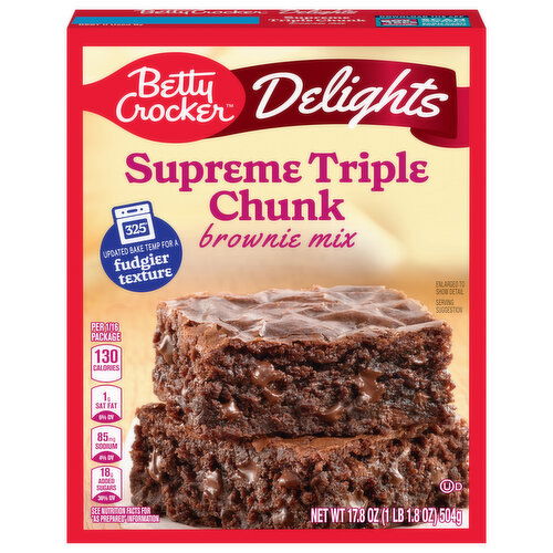 Betty Crocker Supreme Triple Chunk Brownie Mix