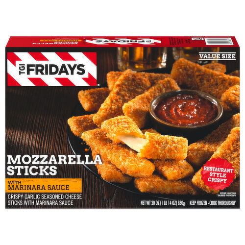 TGI Fridays Mozzarella Sticks with Marinara Sauce Value Size