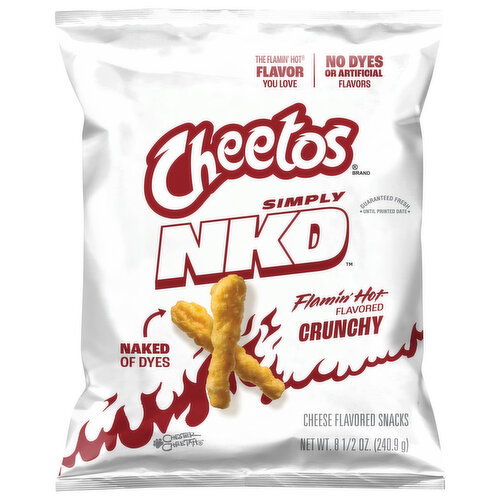 Cheetos Crunchy Flamin' Hot Flavored Cheese Flavored Snacks Image 1 of 3