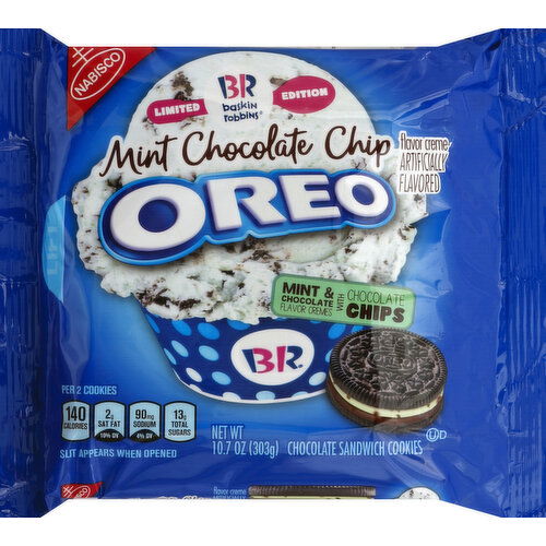 Oreo Chocolate Sandwich Cookies, Mint Chocolate Chip