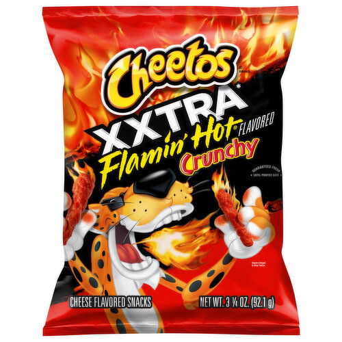 Cheetos Cheese Flavored Snacks, Crunchy, Xxtra Flamin' Hot Flavored