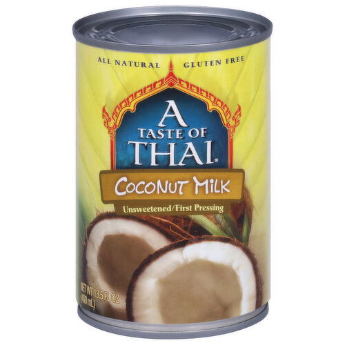 A Taste of Thai Coconut Milk, Unsweetened/First Pressing