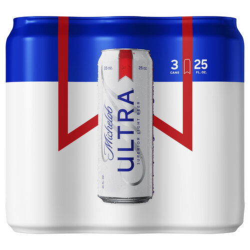 Michelob Ultra Beer, Superior Light, 3 Pack