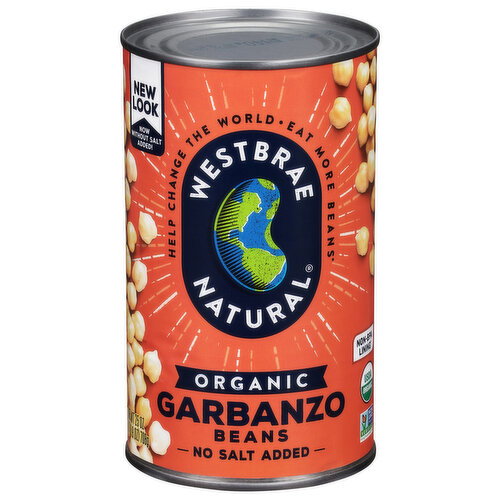 Westbrae Natural Organic No Salt Added Garbanzo Beans Image 1 of 6