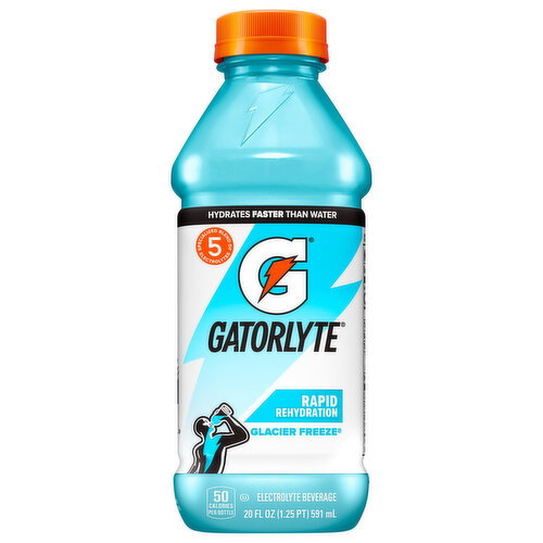 Gatorlyte Rapid Rehydration Glacier Freeze Electrolyte Beverage Image 1 of 5