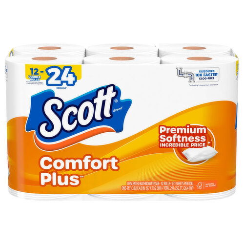 Scott Comfort Plus Tissue Double Rolls