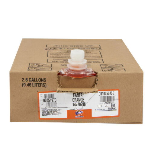 Fanta Orange Soda Bag In Box, 2.5 Gallons Image 1 of 9
