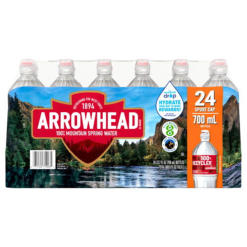 Arrowhead Spring Water, 100% Mountain