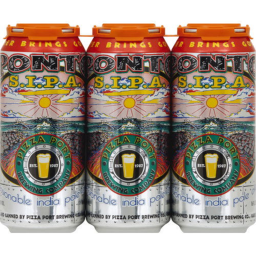 Pizza Port Beer, Sessionable India Pale Ale, Ponto