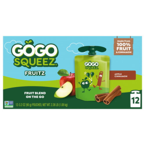GoGo Squeez Apple Cinnamon Fruitz Image 1 of 6
