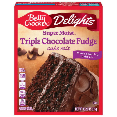 Betty Crocker Triple Chocolate Fudge Cake Mix