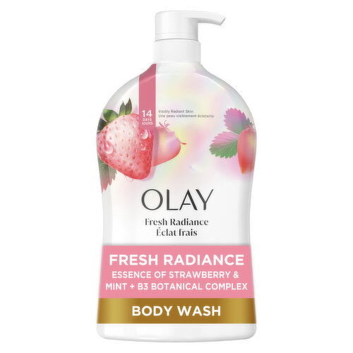 Olay Fresh Outlast Body Wash, White Strawberry & Mint