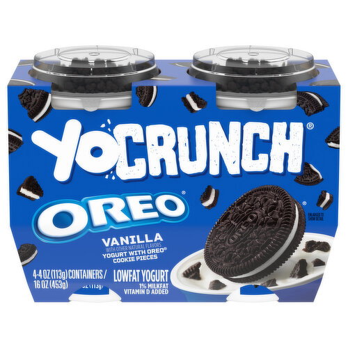 YoCrunch Vanilla with OREO Cookie Pieces Low Fat Yogurt