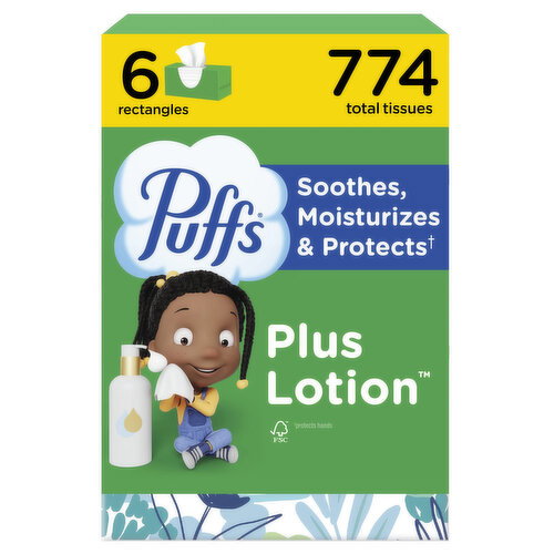 Puffs Plus Lotion Facial Tissue Image 1 of 6